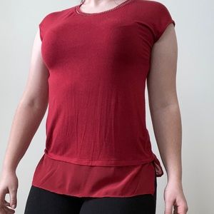 Rose & Olive Red blouse